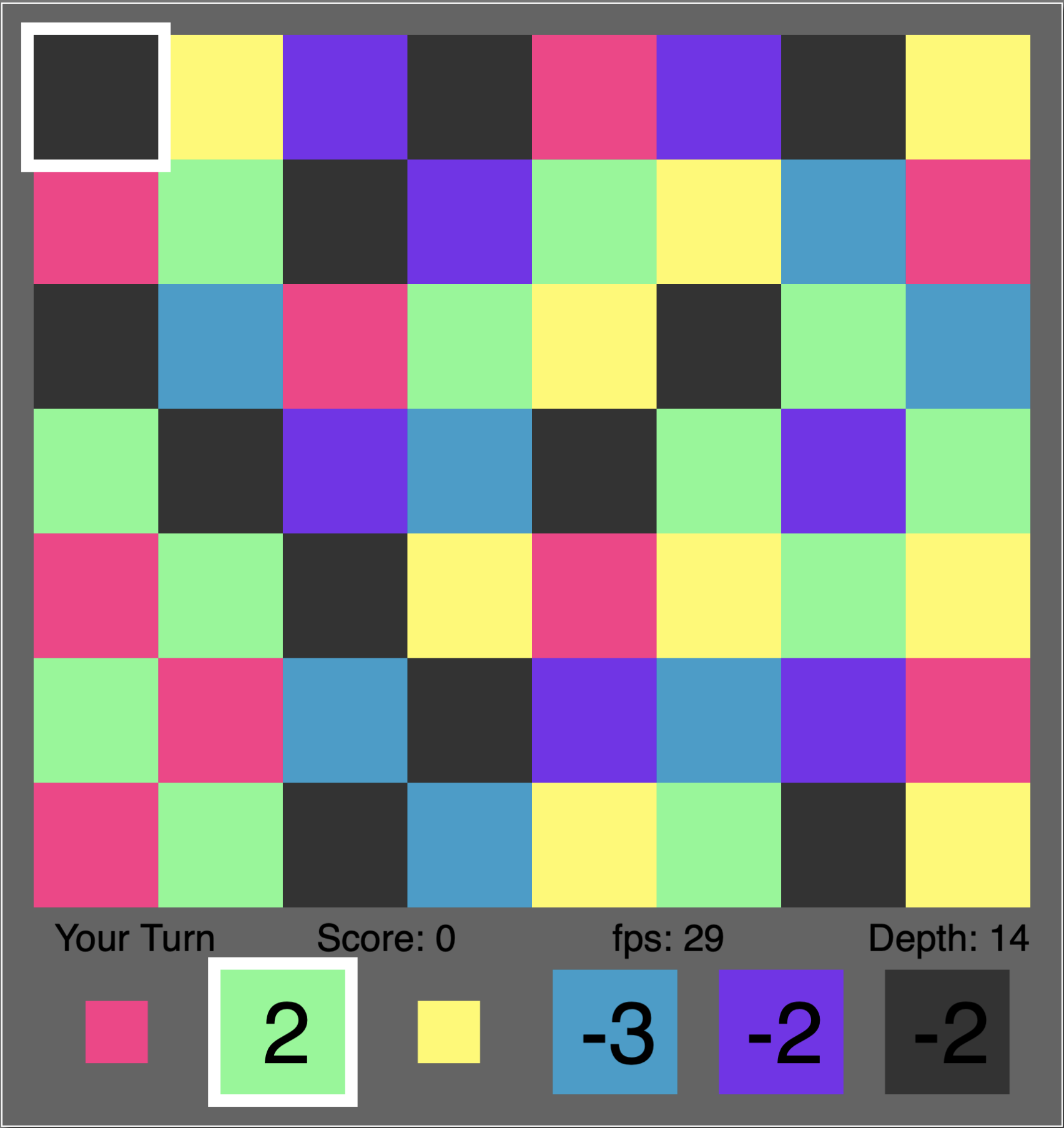 Web Filler Algorithm Screenshot